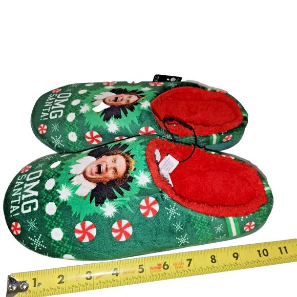 NWT Buddy Elf OMG Santa Ladies Slippers Size 10 - Picture 5 of 5